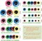 Sticker Eyes 6mm to 35mm Assorted Colors Round Plastic Crafts Eyes for DIY Arts Crafts Scrapbooking